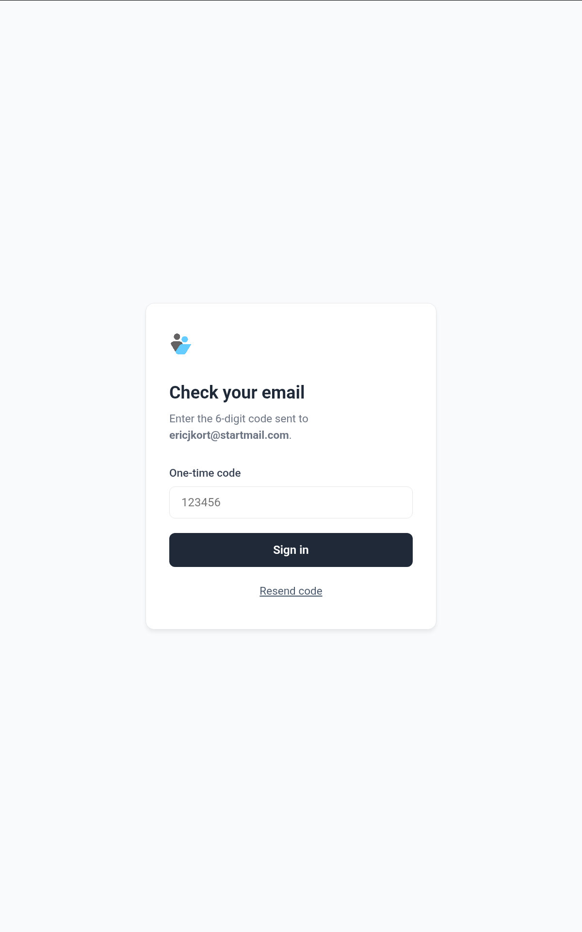 ③ Email code